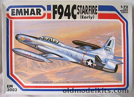 Emhar 1/72 F-94C Early Starfire, EM3003 plastic model kit